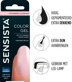Sensista Color Gel Strawberry Milkshake - Roze