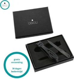 Obioli ™ Nagelknipper Set - Luxe Cadeau Doos Voor Mannen En Vrouwen - Nageltang - Nagelschaar - Kalknagels - Teennagel - Met Nagelvijl - Zwart - Groot - Gift Box -Poeder and Foundation Winkel 1123x1200 1