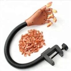 Merkloos Nailtrainer - Nail Practice Hand - Oefenhand Nagelstyliste (incl. 100 Oefen Nagels!)