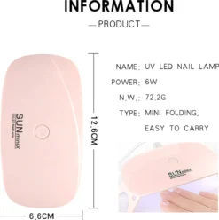 Elvi Polygel Starterskit -Complete Set Inc. USB UV/Led Mini Lamp-6x15g Polygel Kleuren Blauw - Nagelverlenging Polyacryl UV Nagellak-Quick Extension Temperature Color Changing Gel Blue Green -Poeder and Foundation Winkel 1196x1200 1