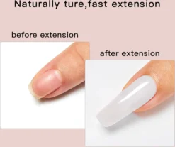 Elvi Polygel Starterskit -Complete Set Inc. USB UV/Led Mini Lamp-6x15g Polygel Kleuren Blauw - Nagelverlenging Polyacryl UV Nagellak-Quick Extension Temperature Color Changing Gel Blue Green -Poeder and Foundation Winkel 1200x1007