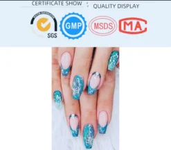 Elvi Polygel Starterskit -Complete Set Inc. USB UV/Led Mini Lamp-6x15g Polygel Kleuren Blauw - Nagelverlenging Polyacryl UV Nagellak-Quick Extension Temperature Color Changing Gel Blue Green -Poeder and Foundation Winkel 1200x1050