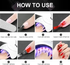 Gellak Starterspakket 12 Kleuren - Gellak - Gellakset - Nagelset - Gelnagels - Nagellak - Gelnagel Kit - UV Lamp 36W - LED - Manicure Set - 12 Kleuren Gel Polish - Nail Art - Nagellamp - Nagelboor - Nageldroger - Nagellak -Poeder and Foundation Winkel 1200x1109