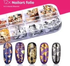 Evvie© Nail Art Kit - Penselen Met Dotting Tools - Strass Steentjes - Rhinestones - Nagel Folie - Diamantjes - Striping Tape – 65-delig 14 Evvie© Nail Art Kit - Penselen Met Dotting Tools - Strass Steentjes - Rhinestones - Nagel Folie - Diamantjes - Striping Tape – 65-delig -Poeder and Foundation Winkel 1200x1133