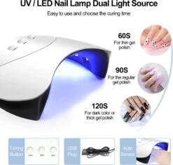 Royala M44X Gellak - Gellak Starterspakket 15 Kleuren - Gellak - Gellak Set - UV LED Lamp 36W - Manicure - Nagellak - Nail Art - 15 Kleuren Gel Polish - Nagellakset - Gellakset -Poeder and Foundation Winkel 1200x1140