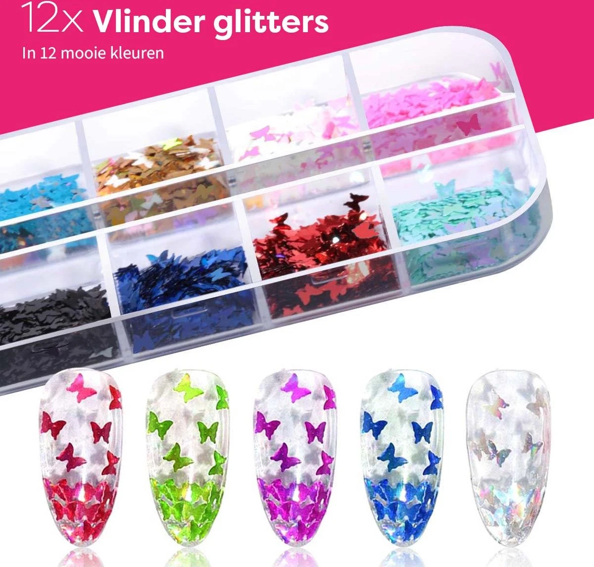 Evvie© Nail Art Kit - Penselen Met Dotting Tools - Strass Steentjes - Rhinestones - Nagel Folie - Diamantjes - Striping Tape – 65-delig 7 Evvie© Nail Art Kit - Penselen Met Dotting Tools - Strass Steentjes - Rhinestones - Nagel Folie - Diamantjes - Striping Tape – 65-delig - Afbeelding 7