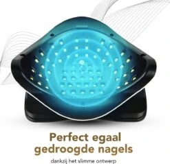 BoraPora Professionele Nageldroger - 280 Watt UV LED Lamp Nagels - 66 Leds - Nagel UV Lamp - Gellak Lamp - Nagellamp - Nagellamp Led - Nagellamp Voor Gel Nagellak - Nagellamp Led Uv - Nagellamp Uv - Nagellamp Gelnagels - Gellak - Nageldroger -Poeder and Foundation Winkel 1200x1161