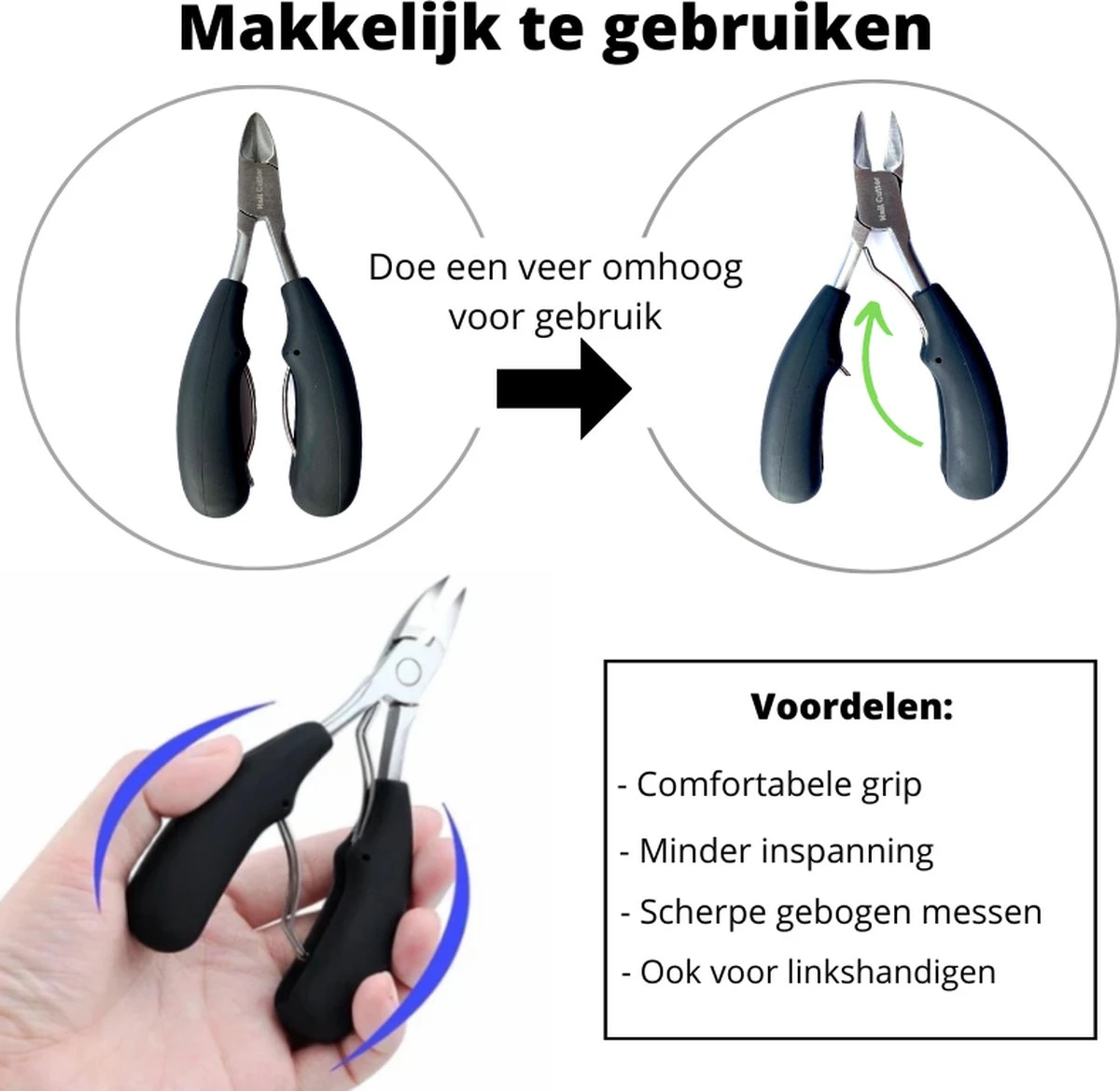 Nagelschaar Inclusief Nagelvijl - Nageltang Voor Harde Teennagels - Nagelknipper Tegen Kalknagels - Harde Nagels - Pedicureset - Manicureset Teennagelknipper - Teennagelschaar 10 Nagelschaar Inclusief Nagelvijl - Nageltang Voor Harde Teennagels - Nagelknipper Tegen Kalknagels - Harde Nagels - Pedicureset - Manicureset Teennagelknipper - Teennagelschaar - Afbeelding 10
