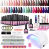 Gellak Starterspakket - 40 Kleuren - Basecoat - Topcoat - Gellak - Gellakset - Nagelset - Gelnagels - Nagellak - Gelnagel Kit - UV Lamp 36W - LED - Manicure Set - 40 Kleuren Gel Polish - Nail Art - Nagellamp - Nageldroger