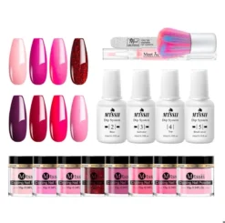 Dipping Powder Starter Kit - 8 Kleuren - Roze - Dip Poeder - Acryl Nagels - Dip Nagels - Meest Complete Starterspakket - Nagel Poeder - MTSSII - -Poeder and Foundation Winkel 1200x1191