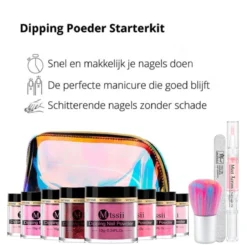 Dipping Powder Starter Kit - 8 Kleuren - Roze - Dip Poeder - Acryl Nagels - Dip Nagels - Meest Complete Starterspakket - Nagel Poeder - MTSSII - -Poeder and Foundation Winkel 1200x1192 1