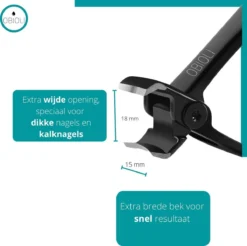 Obioli ™ Nagelknipper Set - Luxe Cadeau Doos Voor Mannen En Vrouwen - Nageltang - Nagelschaar - Kalknagels - Teennagel - Met Nagelvijl - Zwart - Groot - Gift Box -Poeder and Foundation Winkel 1200x1195