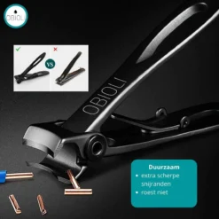 Obioli ™ Nagelknipper Set - Luxe Cadeau Doos Voor Mannen En Vrouwen - Nageltang - Nagelschaar - Kalknagels - Teennagel - Met Nagelvijl - Zwart - Groot - Gift Box -Poeder and Foundation Winkel 1200x1200 48
