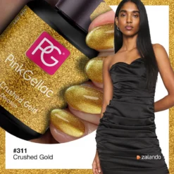 Pink Gellac - Crushed Gold - Gellak - Vegan - Goud - Glanzend - 15ml -Poeder and Foundation Winkel 1200x1200 58