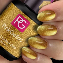 Pink Gellac - Crushed Gold - Gellak - Vegan - Goud - Glanzend - 15ml -Poeder and Foundation Winkel 1200x1200 59