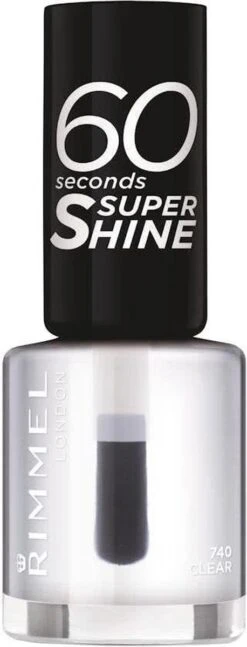Rimmel London 60 Seconds SuperShine Nagellak - 740 Clear 25 Rimmel London 60 Seconds SuperShine Nagellak - 740 Clear -Poeder and Foundation Winkel 458x1200