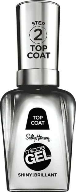 Sally Hansen Miracle Gel Nagellak Top Coat 2.0 - 101 Transparant -Poeder and Foundation Winkel 477x1200 1