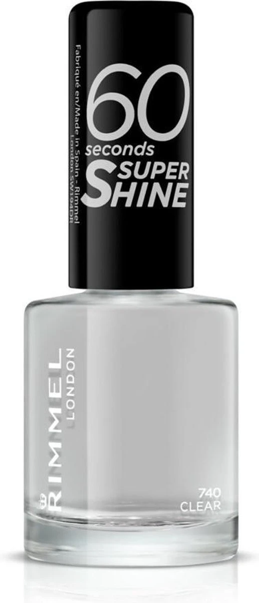 Rimmel London 60 Seconds SuperShine Nagellak - 740 Clear 9 Rimmel London 60 Seconds SuperShine Nagellak - 740 Clear - Afbeelding 9