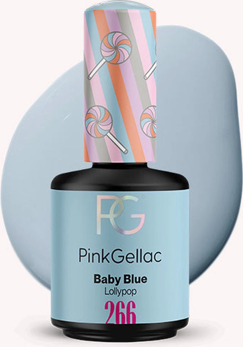 Pink Gellac - Baby Blue - Gellak - Vegan - Blauw - Glanzend - 15ml 1 Pink Gellac - Baby Blue - Gellak - Vegan - Blauw - Glanzend - 15ml