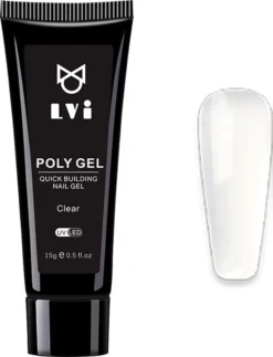 Elvi Polygel Starterskit -Complete Set Inc. USB UV/Led Mini Lamp-6x15g Polygel Kleuren Blauw - Nagelverlenging Polyacryl UV Nagellak-Quick Extension Temperature Color Changing Gel Blue Green -Poeder and Foundation Winkel 918x1200