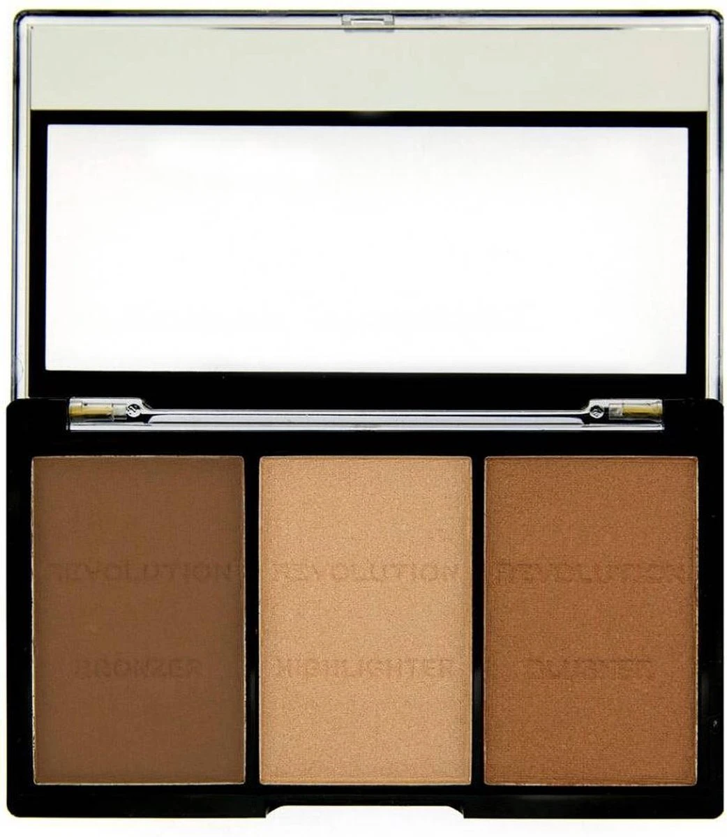 Makeup Revolution - Ultra Brightening Contour Kit C04 - Light/Medium 2 Makeup Revolution - Ultra Brightening Contour Kit C04 - Light/Medium - Afbeelding 2