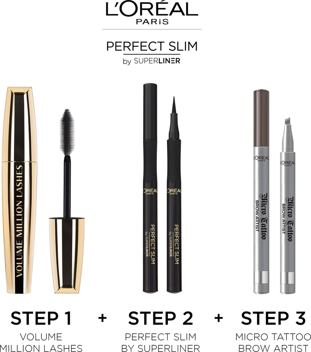 L'Oréal Paris Superliner Perfect Slim Eyeliner - Intense Black - Zwart 4 L'Oréal Paris Superliner Perfect Slim Eyeliner - Intense Black - Zwart - Afbeelding 4