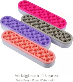 Make Up Organizer - Roze - Make Up Holder - Kwasten Organizer - Make Up Houder - Nagellak/Lipstick Organizer - Lippenstift Houder - Siliconen -Poeder and Foundation Winkel 1060x1200 4