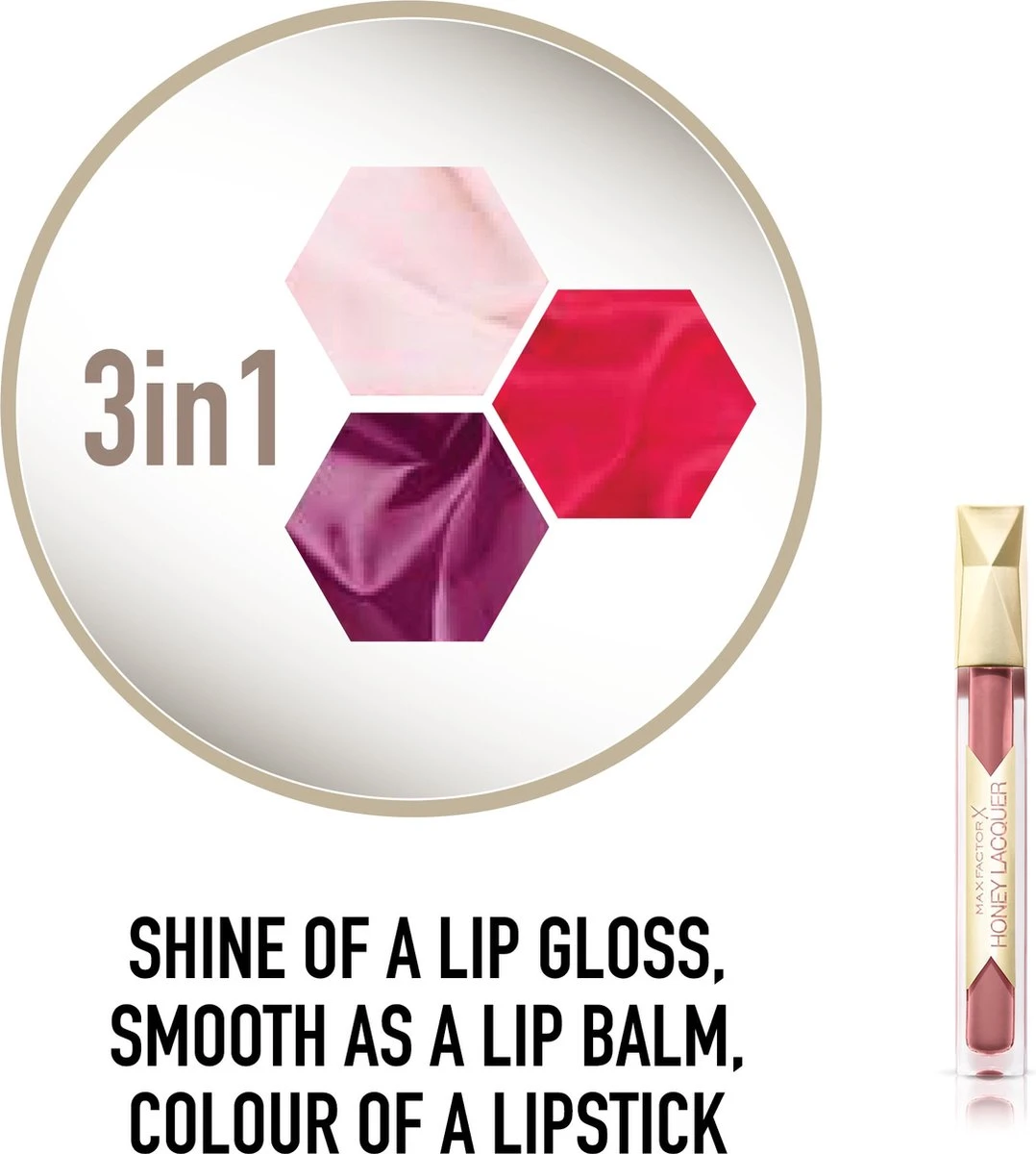 Max Factor Honey Lacquer Gloss Lipgloss - 5 Honey Nude 5 Max Factor Honey Lacquer Gloss Lipgloss - 5 Honey Nude - Afbeelding 5