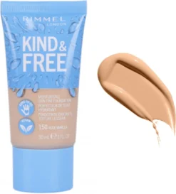 Rimmel London KIND & FREE Vegan Foundation 150 Rose Vanilla -Poeder and Foundation Winkel 1086x1200