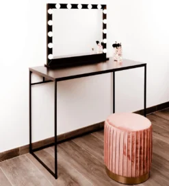 Make Up Spiegel Met Verlichting | Vivo | Hollywood Spiegel | Zwart | Touch | 3 Standen | 70x54 -Poeder and Foundation Winkel 1094x1200 2