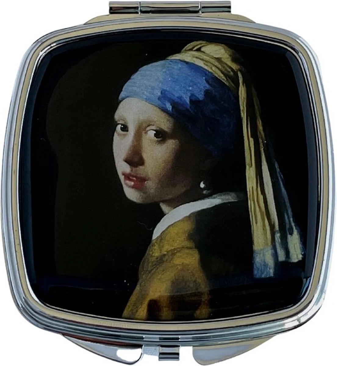 3BMT Spiegeltje - Zakspiegel - Meisje Met De Parel - Vermeer 4 3BMT Spiegeltje - Zakspiegel - Meisje Met De Parel - Vermeer - Afbeelding 4