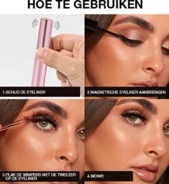 Merkloos Magnetische Wimpers - Natuurlijke Look - Magnetische Nep Wimpers Met 2 Magnetic Eyeliners En Applicator - Valse Wimpers - Magnetic Lashes - Magnetische Wimpers Set - 3D Fake Lashes -Poeder and Foundation Winkel 1107x1200 4