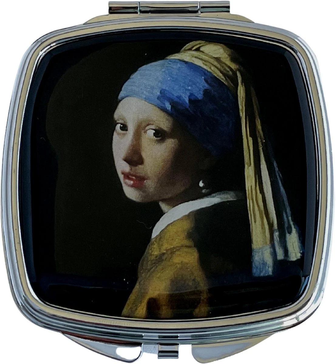 3BMT Spiegeltje - Zakspiegel - Meisje Met De Parel - Vermeer 1 3BMT Spiegeltje - Zakspiegel - Meisje Met De Parel - Vermeer