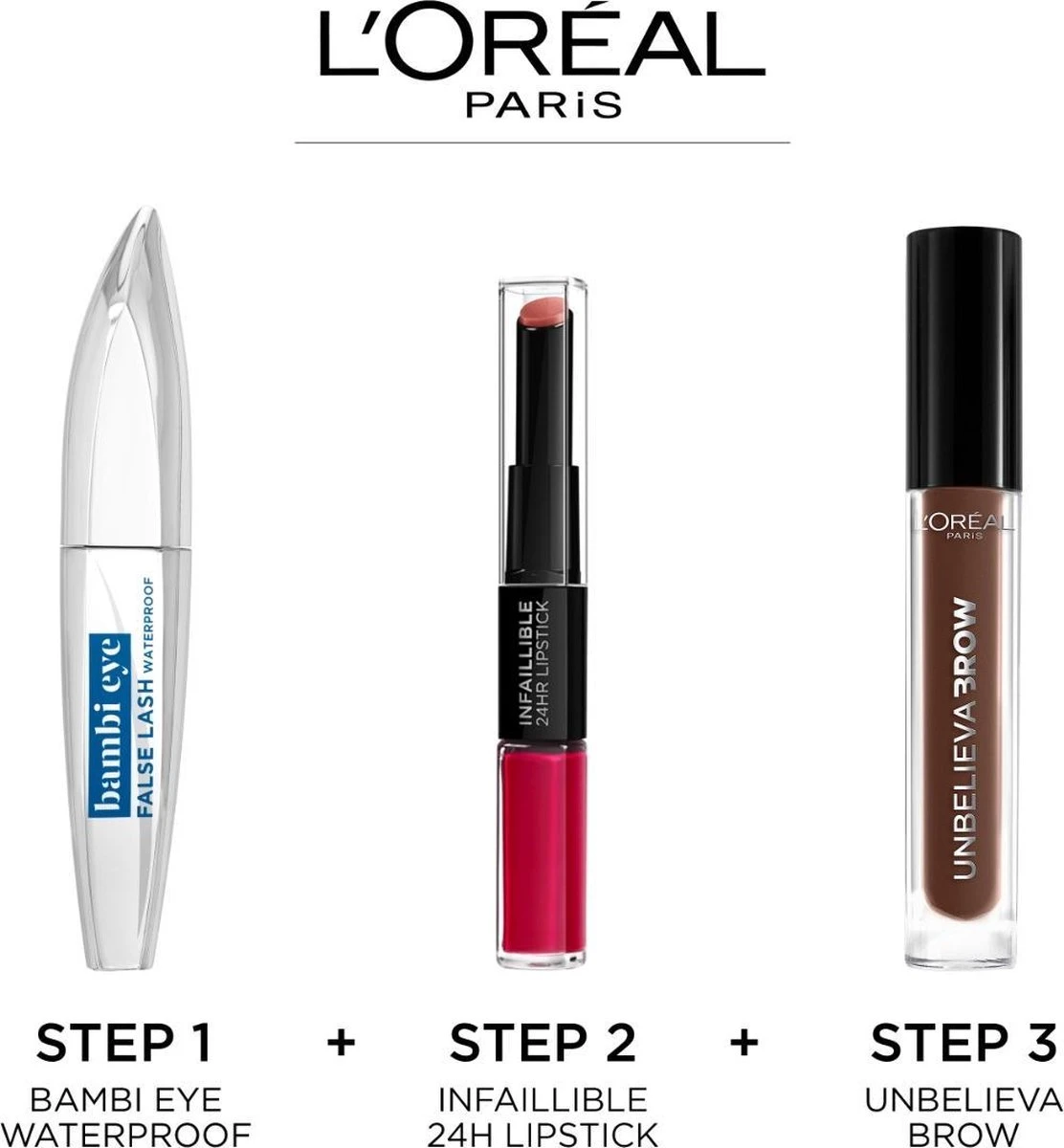 L’Oréal Paris Bambi Eye By False Lash Waterproof Mascara - Zwart 7 L’Oréal Paris Bambi Eye By False Lash Waterproof Mascara - Zwart - Afbeelding 7