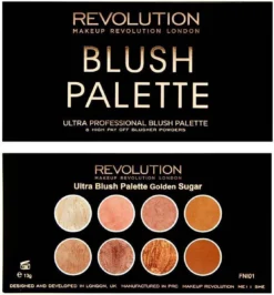 MAKEUP REVOLUTION Ultra Blush Palette Golden Sugar, 13 G 7 MAKEUP REVOLUTION Ultra Blush Palette Golden Sugar, 13 G -Poeder and Foundation Winkel 1114x1200 2