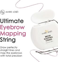 Marie-José & Co - Brow Mapping String - Voor Henna Brows & Microblading - Kleur Draad: Zwart - 1 X 10 M - 50 Toepassingen -Poeder and Foundation Winkel 1137x1200 10