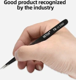 Vetus - Wimper Pincetten Set (2 Stuks) - Zwart - Tweezers - Pincetset - Wimperextensions - ESD-12 - ESD-15 -Poeder and Foundation Winkel 1139x1200 3