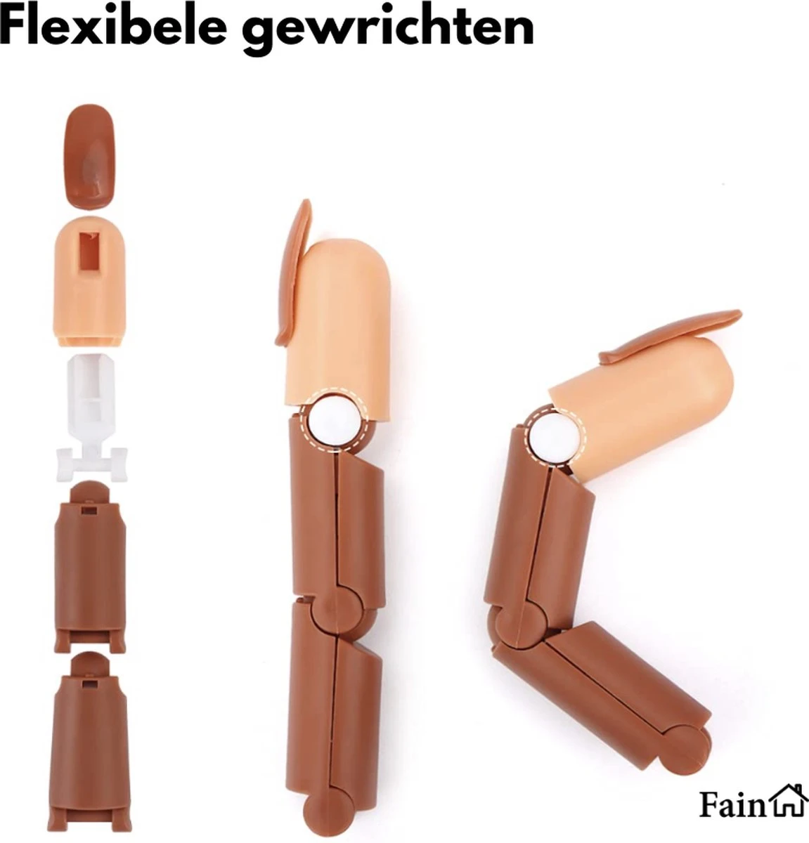 Oefenhand Voor Nagels – Nail Trainer Vinger – All-in-1 Set – Incl. 80 Kunstnagels – Nail Art – Nagel Set – Nail Trainer Hand 8 Oefenhand Voor Nagels – Nail Trainer Vinger – All-in-1 Set – Incl. 80 Kunstnagels – Nail Art – Nagel Set – Nail Trainer Hand - Afbeelding 8