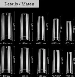 Nagel Tips Eldur - Kunstnagel Set 500 Stuks Transparant- Acryl En Gel - 500 Stuks - Gratis Verzending -Poeder and Foundation Winkel 1156x1200