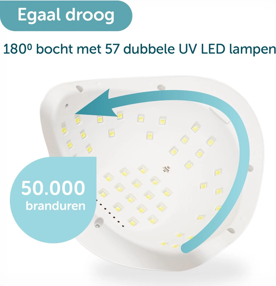 ForDig 220W Professionele Nageldroger Voor Gel Nagels - Nagellak Droger Met UV LED Lamp En Timer Voor Gelnagels - Nageldrogerlamp Met 57 LED Lampjes Voor Nagel Gellak - Geschikt Voor Manicure En Pedicure - Nagellakdroger Hard Gelpolish Builder 5 ForDig 220W Professionele Nageldroger Voor Gel Nagels - Nagellak Droger Met UV LED Lamp En Timer Voor Gelnagels - Nageldrogerlamp Met 57 LED Lampjes Voor Nagel Gellak - Geschikt Voor Manicure En Pedicure - Nagellakdroger Hard Gelpolish Builder - Afbeelding 5