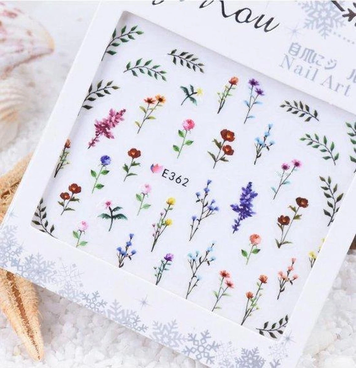 Nail Art Nagel Sticker Berm Bloemen Veld Boeket Nagel Stickers Klaproosjes 1 Nail Art Nagel Sticker Berm Bloemen Veld Boeket Nagel Stickers Klaproosjes