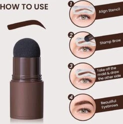 EverToys Wenkbrauw Stempel - Plus Poeder - Eye Brow Stamp - Kit - Trimmer - Potlood - Lash Lift - Stick - Potlood - Set - Bruin -Poeder and Foundation Winkel 1187x1200 20