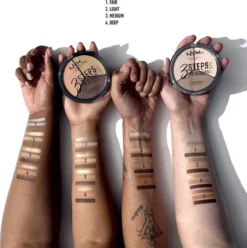 NYX Professional Makeup 3 Steps To Sculpt Face Sculpting Palette - Light 3STS02 - Highlighter En Contouring Make-up - 15 Gr -Poeder and Foundation Winkel 1193x1200 6