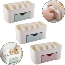 IBright Make-Up Organizer Met Lade - Cosmetica Opbergdoos - Bureau Organizer - Blauw -Poeder and Foundation Winkel 1193x1200 7