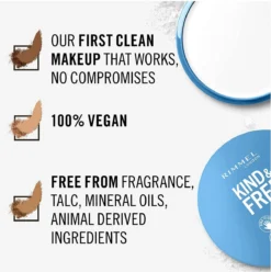 Rimmel London KIND & FREE Vegan Pressed Powder Gezichtspoeder 01 Translucent -Poeder and Foundation Winkel 1195x1200 4