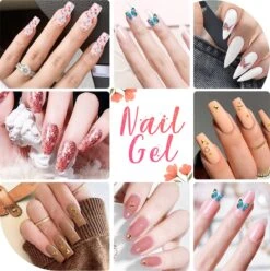 Merkloos Nepnagels - Polygel Set - Nagelverlengingsset - 8 Kleuren - Nagels Set - Temperatuurwisselgel - Lichtgevende Gel - Voor Beginners - Voor DIY Salon Art Nagels - Type A -Poeder and Foundation Winkel 1196x1200 5