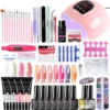 Gellak Starterspakket - Met UV Lamp - MEGA Set - Gellak Starterset - Gellak Lamp - Uv Lamp Gelnagels - Gellak - Gellak Set - Gellak Nagellak - Gellak Remover - 12 Kleuren Polygel