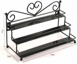 Confibel Nagellak Organizer - Nagellak Flesjes Houder - Essentiële Oliën Organizer - Rek Voor Flesjes - Wanddecoratie - Zwart -Poeder and Foundation Winkel 1200x1000 3