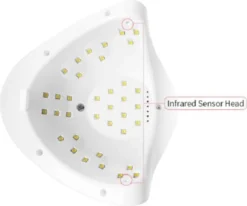 Merkloos Daniqqi - 80 Watt UV LED Lamp Nagels - 45 Leds Nagellamp - Wit -Poeder and Foundation Winkel 1200x1001