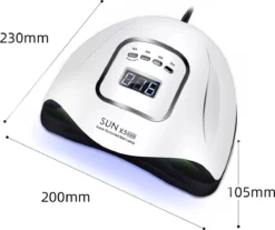 Merkloos Daniqqi - 80 Watt UV LED Lamp Nagels - 45 Leds Nagellamp - Wit -Poeder and Foundation Winkel 1200x1004